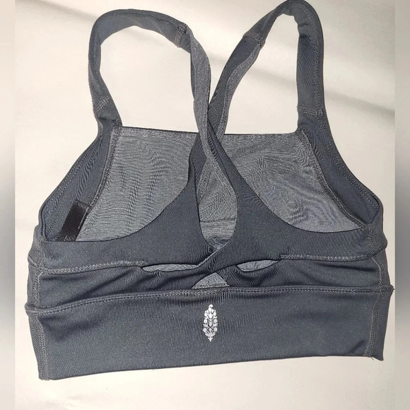 Free People Movement In Your Corner Sports Bra Size X Small Gray - Picture 4 of 5